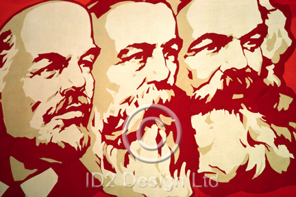 Original photography by Terence Waeland - Lenin - Engels - Marx